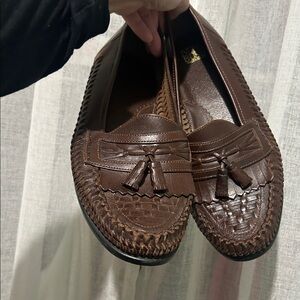 Nunn Bush Dark Brown Leather Tassel Loafers